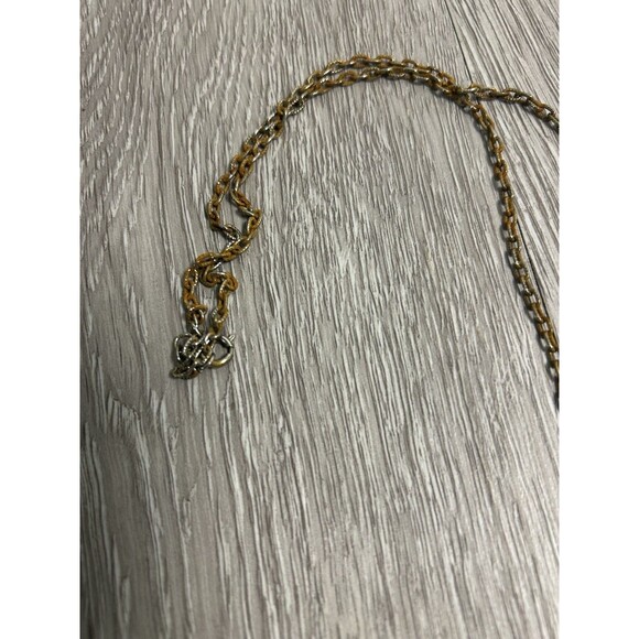 Vintage Copper Pendant Statement Necklace With Turquoise Stone READ - Picture 3 of 7